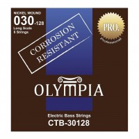 OLYMPIA CTB30128 | Cuerdas para Bajo Eléctrico de 6 Cuerdas Calibres 30-128